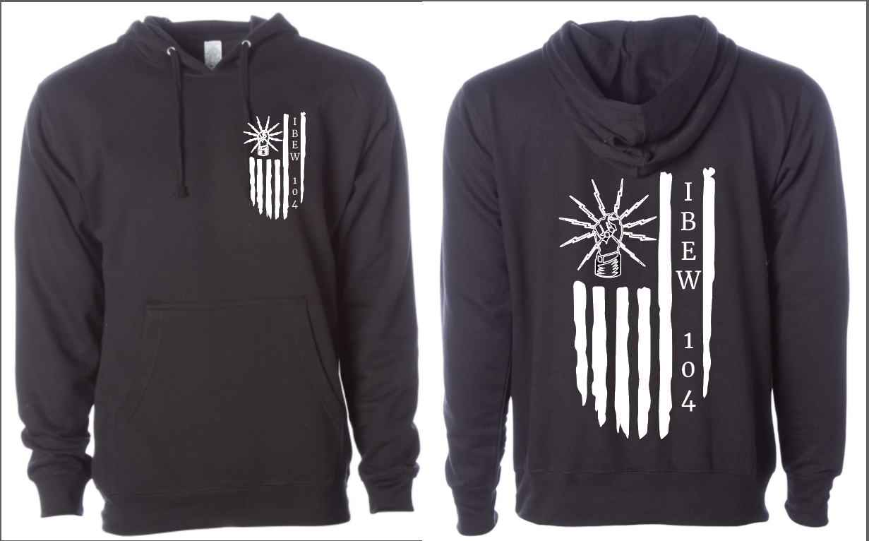 104 Flag with Hand Sweatshirt