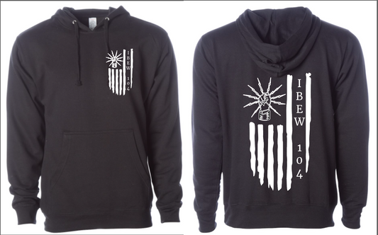 104 Flag with Hand Sweatshirt